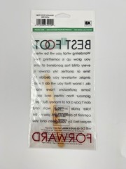 EK Success Phrase Cafe Diary Collection Journaling Rub On Best Foot Forward
