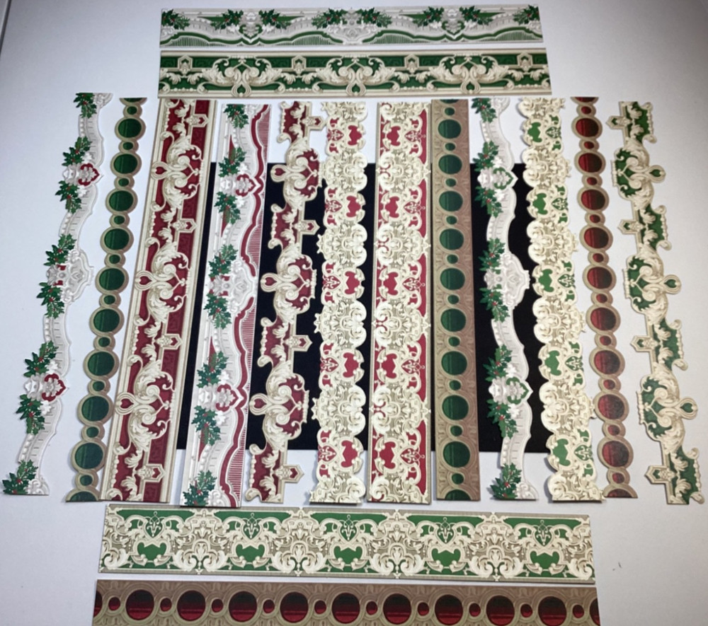 Anna Griffin Christmas Border Stickers 16 Pieces