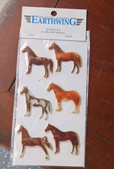 Vintage 1994 Collector Stickers – Puffy Horses – Earthwing New Old Stock