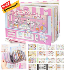 1500+ Mini Cartoon Stickers, Kawaii 72 Sheets Japanese Sticker Blue