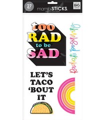 mambiSTICKS Large Sticker Sheets – RADIATE POSITIVITY – 27 pcs