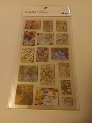 Recollections Stickers Miniature Map Posters Countries Nautical