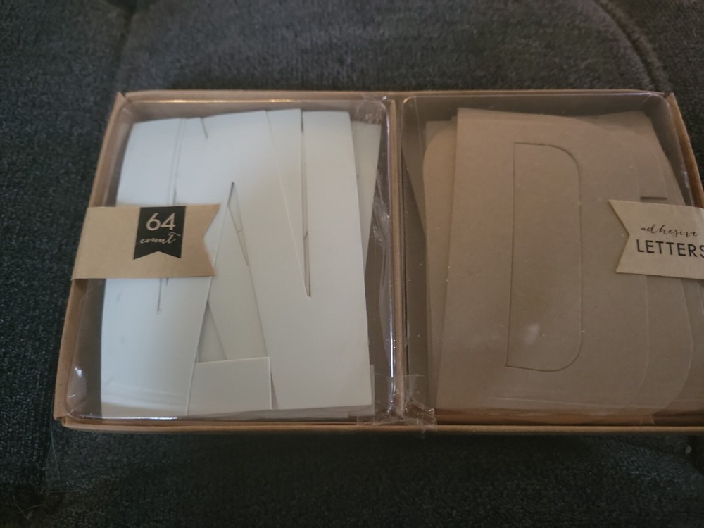 Self Adhesive Letters 32 Ivory Letters 32 Brown Kraft Paper Letters Craft Target