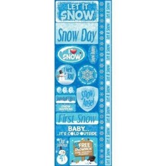 Snowflakes Cardstock Combo Stickers Signature Series