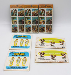 Vintage Stickers Die Cut Seals 5 SETS (676 total Stamps ) Jesus Angels Squirrels