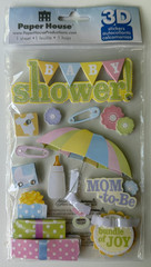 Paper House 3D Sticker-Variations-Baby Shower, Little Monkey, Mommy’s Little Man