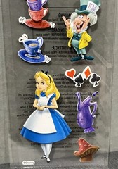 Vintage EK Success Disney Alice In Wonderland Dimensional Stickers 10 pcs Pack