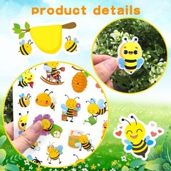 Bumble Bee Stickers Summer Spring Happy Honey Bee Decal Sticker 660 Counts Pa…