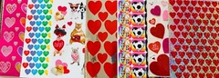 399+ STICKERS | Love Valentine Day Theme Cards Hearts Flowers Teacher School Lot