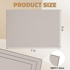 Scrapbooking Cardboard Sheets Kraft Chipboard 5×7 Inches 50PT 1.3mm Thick Art
