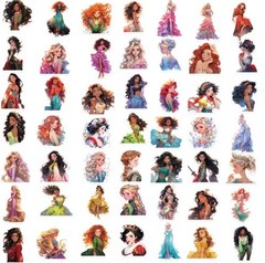 Disney Princess Stickers Random 25pcs