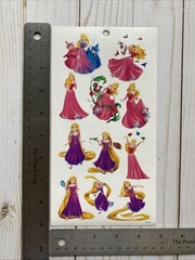 Disney Princess Stickers Aurora Sleeping Beauty Rapunzel Tangled Fairies Pascal