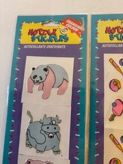 Vintage Hotzee Stickers Lot Of 3 Changing Colour – Fuzzy – Stamp New Sealed