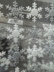 3 Recollections Glitter Snowflake Embellishment 16pc Stickers Silver White New