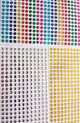 1000 Glitterati Adhesive 4 mm Sticker Gems 4 Wedding & D I Y Card in Multi/Mixed