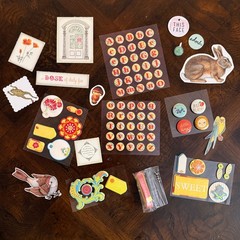 130+ Pc. Lot Junk Journal Scrapbook Ephemera Embellishments