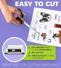 20 Sheets Printable Vinyl Sticker Paper – Waterproof Glossy Finish