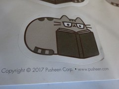 Pusheen Cat w/ Popcorn Sticker & Others 1 sheet of 12–2.25 Inches approx