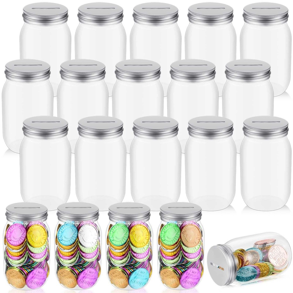 6 PCS Plastic Coin Jars, Behavior Tokens, Kids Reward Jar, Classroom Teacher