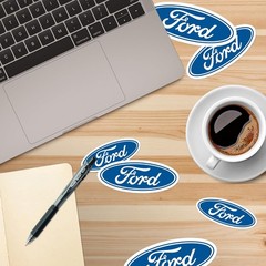 FORD OVAL EMBLEM DIE CUT VINYL 50 CT STICKER PACK