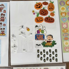 LOT VINTAGE STICKERS AGC Disney Hobby Lobby Peanuts Easter