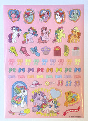 My Little Pony – MLP – Sticker Sheet – HASBRO – Scrapbook Planner – Comb & Bows