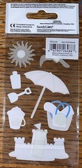KeepSake Essentials Vacation Beach Umbrella Sandcastle Ocean Sun Lotion Stickers