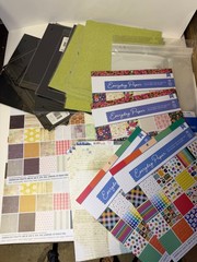 Large Scrapbooking Paper & Craft Supplies Lot – Cardstock, Glitter Sheets, Album