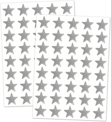 8 Colors, 1000 Pack, Foil Star Metallic Stickers, 0.6″ Diameter