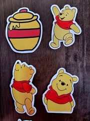 WINNIE THE POOH STICKERS x 10 LARGE PIGLET TIGGER EEYORE UMBRELLA HONEY BED WIN2
