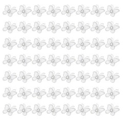 50 Pcs Butterflies for Crafts, 1.2″ Mesh Organza Butterflies, White