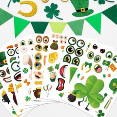 24 Sheets St. Patrick’s Day Stickers, Make a Face Sticker for Kids Make Your …