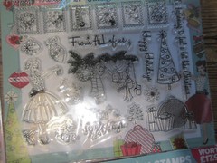 LOT OF 13 PACKS CLEAR SELF CLINGING STAMP SET NEW OLD STOCK
