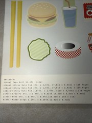 14-piece Fast Food Stationery Set for note-taking, journaling, scrapbooking NEW