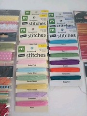 Lot of 16 Making Memories Scrapbook Paper Crafting Colorful Stitches And Trims