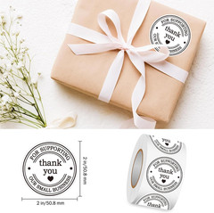 2″ round Classic Retro Stickers Thank You for Supporting Our Small Business S…