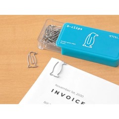 Midori D-Clips Paper Clips – Penguin A