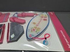 American Girl Crafts EK Success Style Swimming Theme Bikini Flip Flops Towel