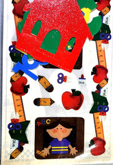 Stamping Station 2000 School Kids Stickers & Glitter Die Cuts Set Vintage