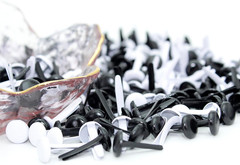 200Pcs 8X15Mm Black Metal Brads Paper Fastener Brads Scrapbooking Card Making DI