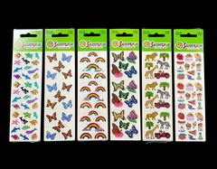 6 Vintage Sandylion Prismatic SEALED Holographic Rainbows Butterflies Stickers
