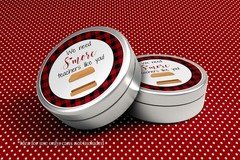 S’More Teacher Appreciation Red and Black Buffalo Plaid Thank You Sticker Lab…