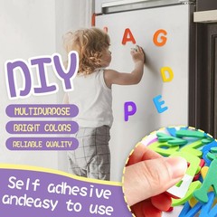 1050 Pcs Letter Stickers,10 Colors Foam Letter Stickers, -Adhesive ABC Alphab…