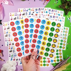 Small Music Note Stickers – Decorative Vinyl Music Symbols for Notebooks,