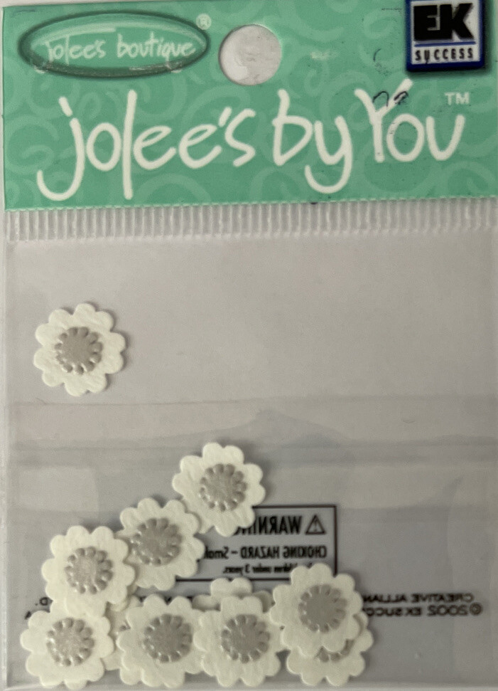 WHITE PETUNIA FLOWER Embellishment(12pc)Jolee’s •Garden•Plant •Spring•Wedding