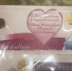 Vintage Sandylion Disney Princess Cinderella Mini Album Stickers Kit NEW