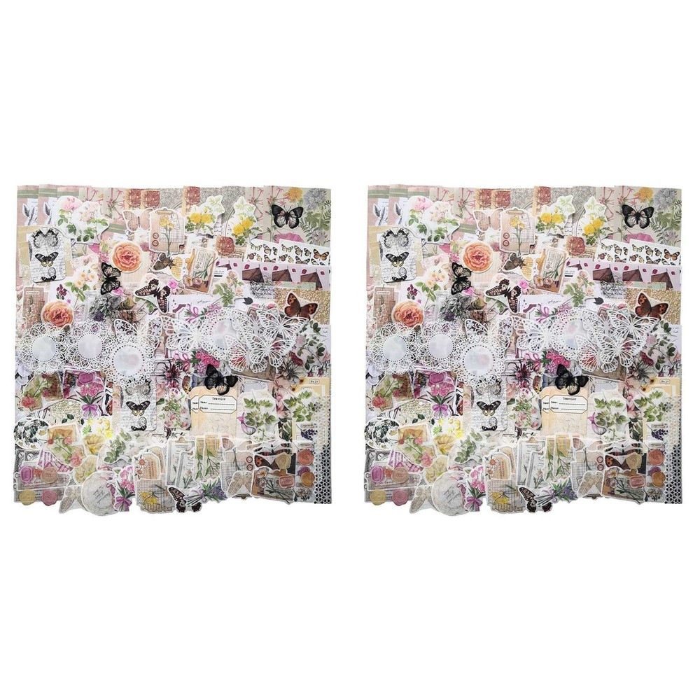 520Pc Vintage Scrapbook Supplies Aesthetic Scrapbook Stickers for4050