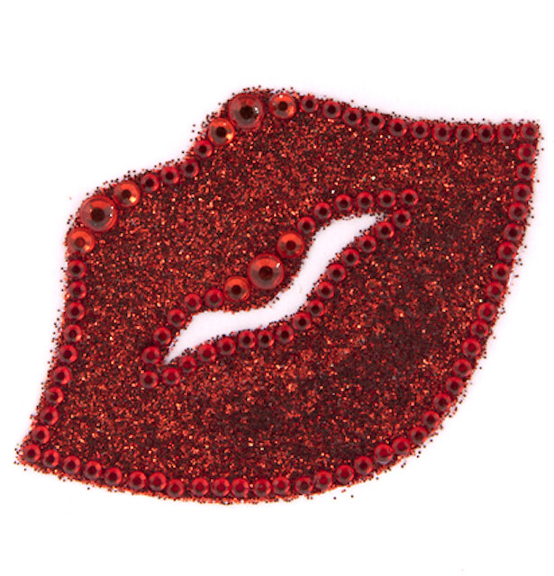 Lips Rhinestone Stickers Self Adhesive Gems Embellishment Crafts Valentine’s Day
