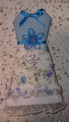Lot of 3 Handmade Dresses For Junk Journals Scrapbooks Shadow Boxes Or Ornaments