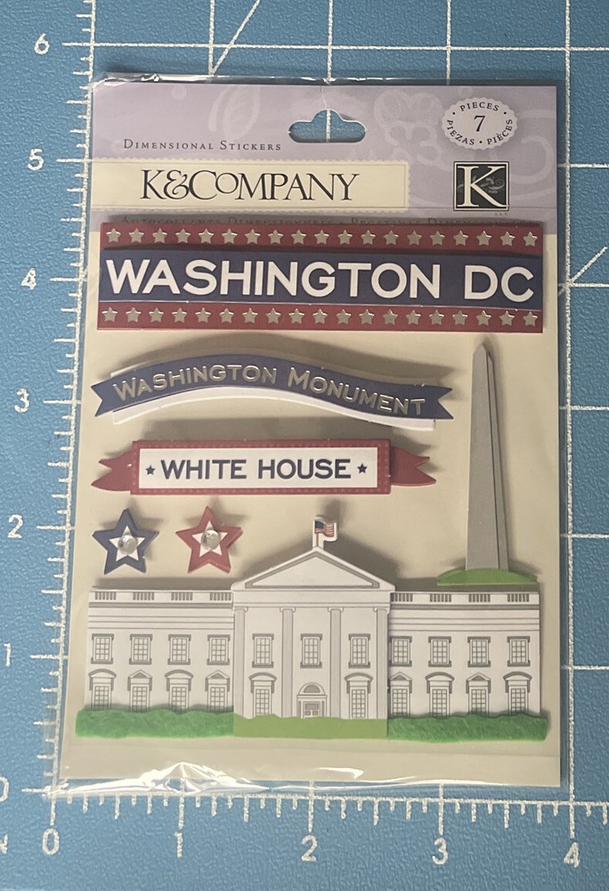 K&Company scrapbook Dimensional Embellishments Washington DC White House